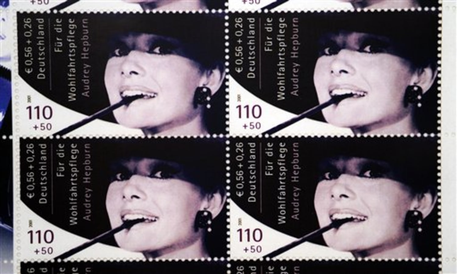 Audrey Hepburn stamps fetch 606 000 for charity